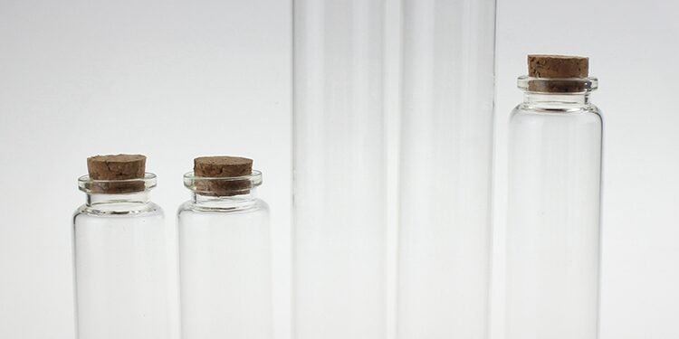 Clear Empty Wishing Bottle With Cover