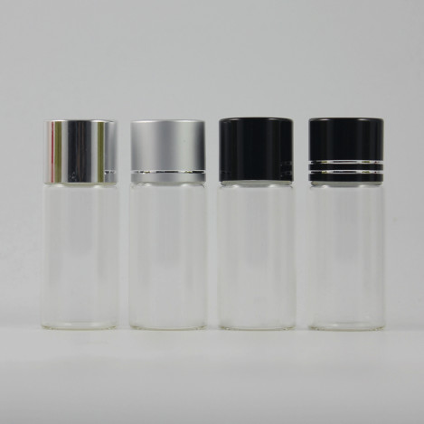 Empty Clear And Amber Glass Vials 10ml With Aluminum Cap