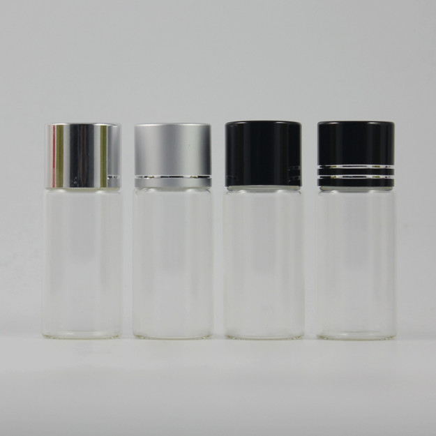 Empty Clear And Amber Glass Vials 10ml With Aluminum Cap