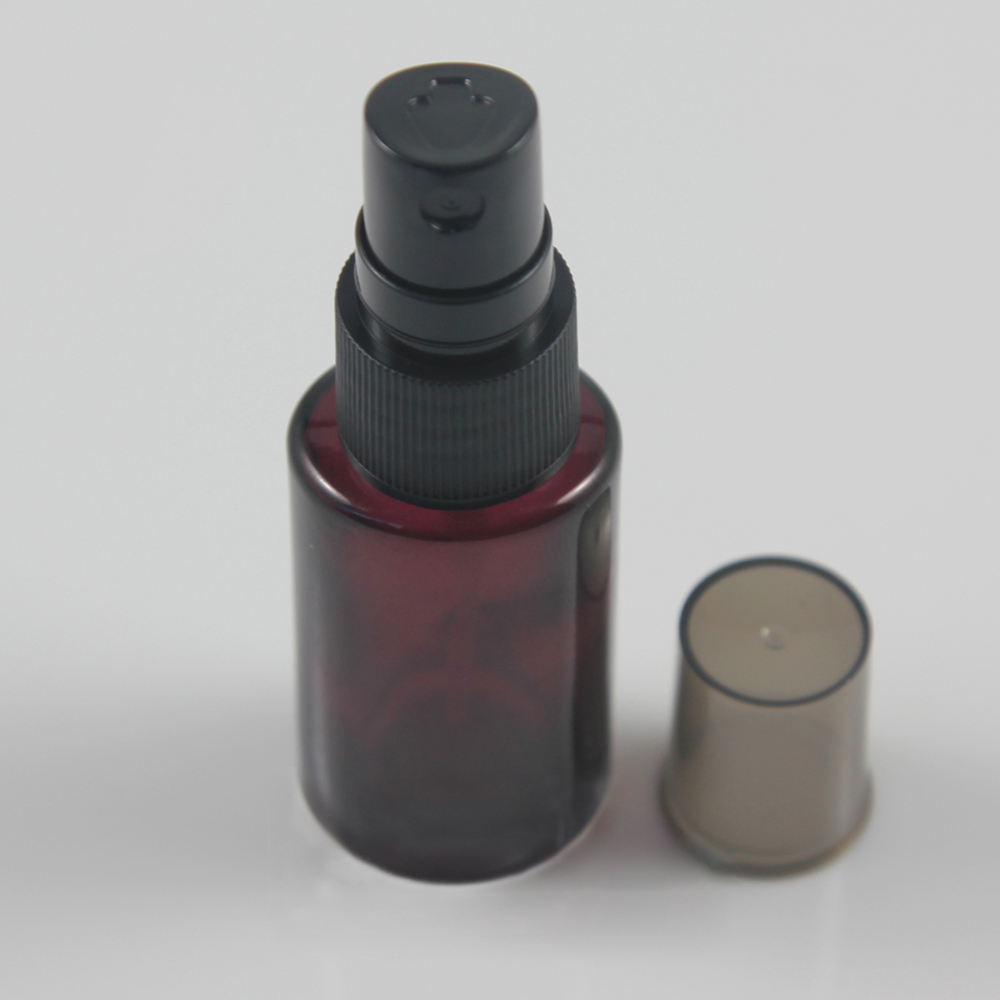 Empty 10ml glass perfume bottle, purple mist spray bottles with pump