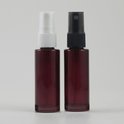 Round Shape 20ml Purple Spray Glass Bottle For Perfume