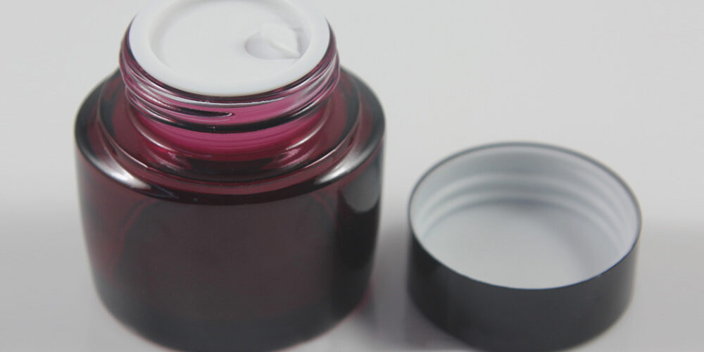 Empty 10ml glass perfume bottle, purple mist spray bottles with pump