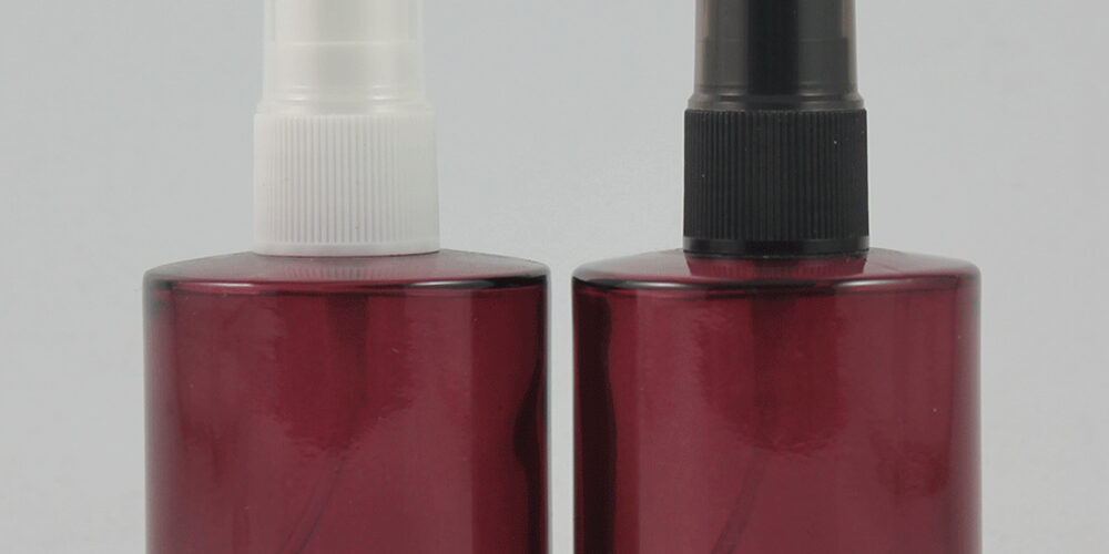 Empty 40ml Glass Perfume Bottle, Mist Spray Glass Bottle With Black And Black Pump