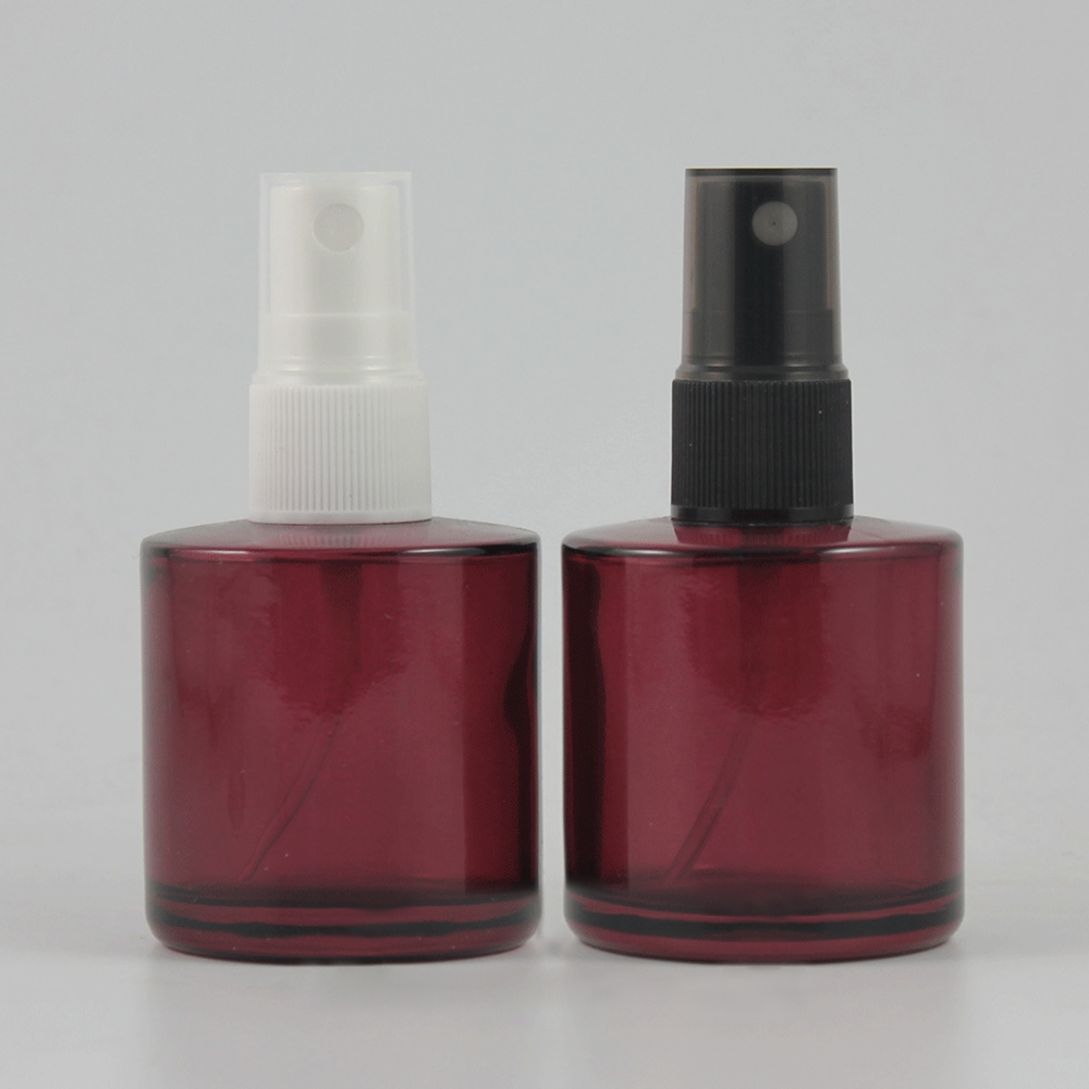 Empty 40ml Glass Perfume Bottle, Mist Spray Glass Bottle With Black And Black Pump