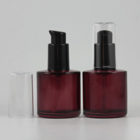 Empty 40ml Glass Perfume Bottle, Mist Spray Glass Bottle With Black And Black Pump