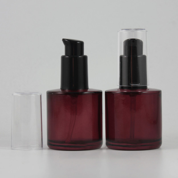 Empty 40ml Glass Perfume Bottle, Mist Spray Glass Bottle With Black And Black Pump