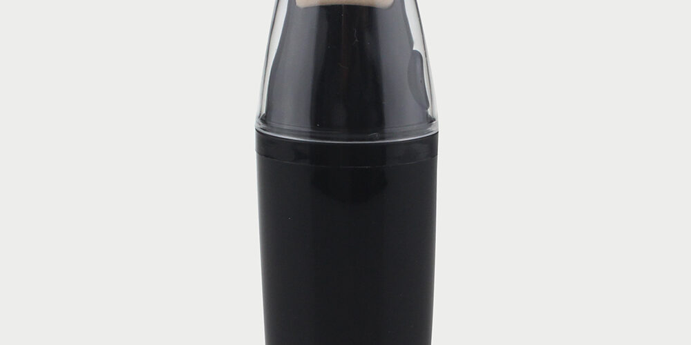 Black Plastic BB Cream Airless Bottle，Roller Plastic Bottle with Sponge Applicator