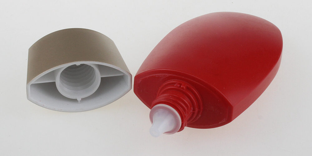 Cosmetic Packaging Lotion Tube, Red BB Cream Bottle