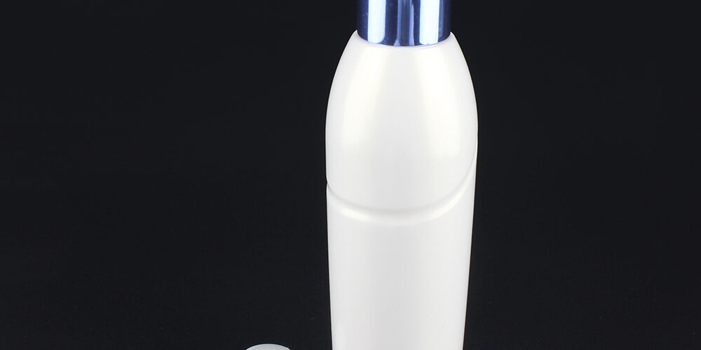 PET Plastic Bottle With Pump, 200ml Hair Oil Cosmetic Packaging