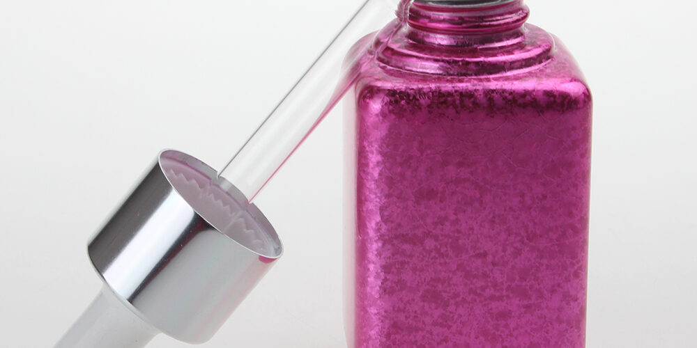 Cheap 30ml Rose Red Glass Bottle With Dropper, Cosmetic Essential Oil Container