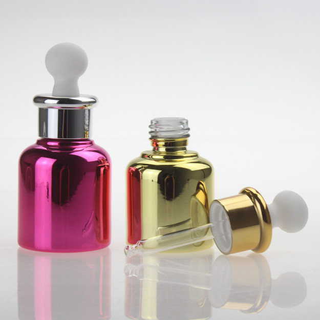 Luxury Cosmetic Container Essential Oil Glass Bottle With Dropper Bottle