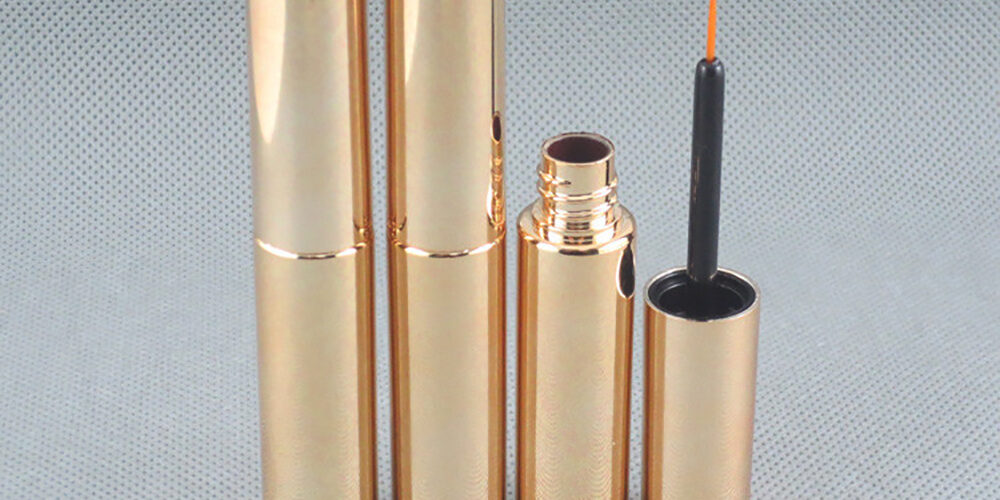 Wholesale Empty Black 8ml Eyeliner Tubes With Silver Cap