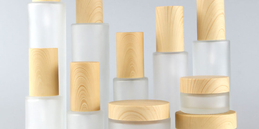 Cosmetic Packaging Set Frosted Glass Bottles Spray And Lotion Bottle