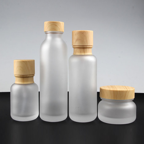 New Design Glass Lotion Bottle With Pump, Cream Jar With Screw Cap