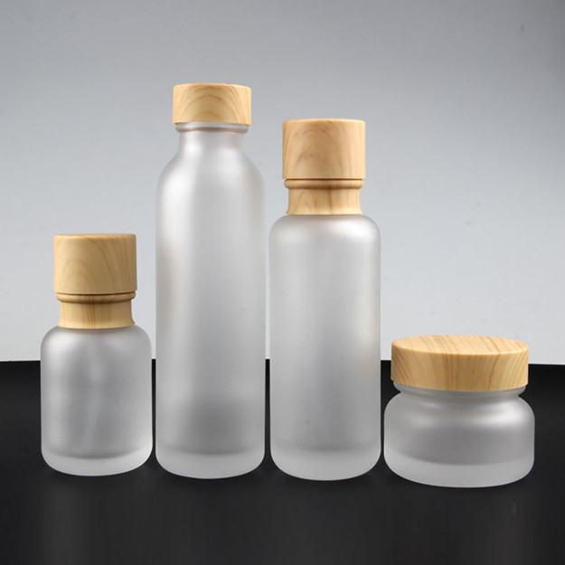 New Design Glass Lotion Bottle With Pump, Cream Jar With Screw Cap