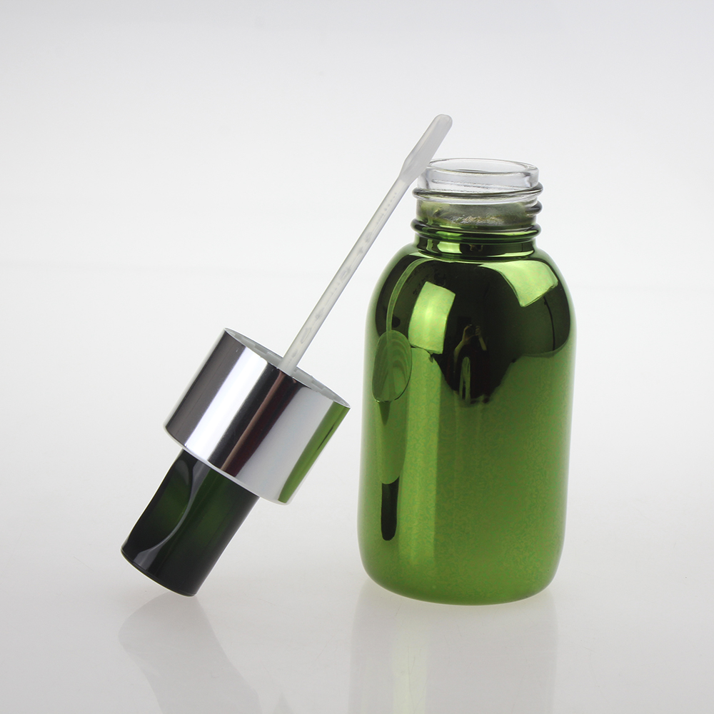 Download Empty Green 50ml Uv Essence Bottle Glass Cream Bottle Cospack