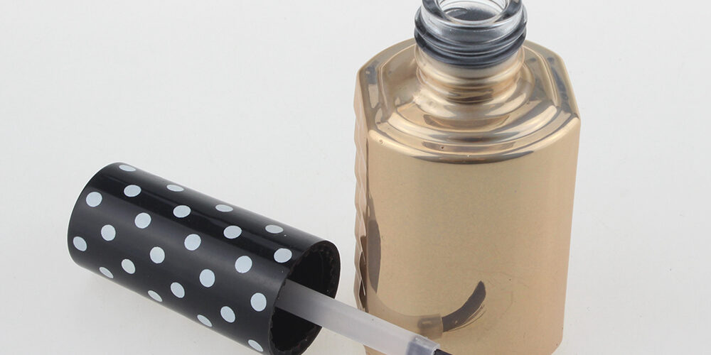 Cosmetic Nail Polish Bottle With Brush, Glass Bottle For Nail Polish