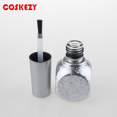 Empty Glass Bottle For Oil, 12ml Nail Polish Bottle With Brush