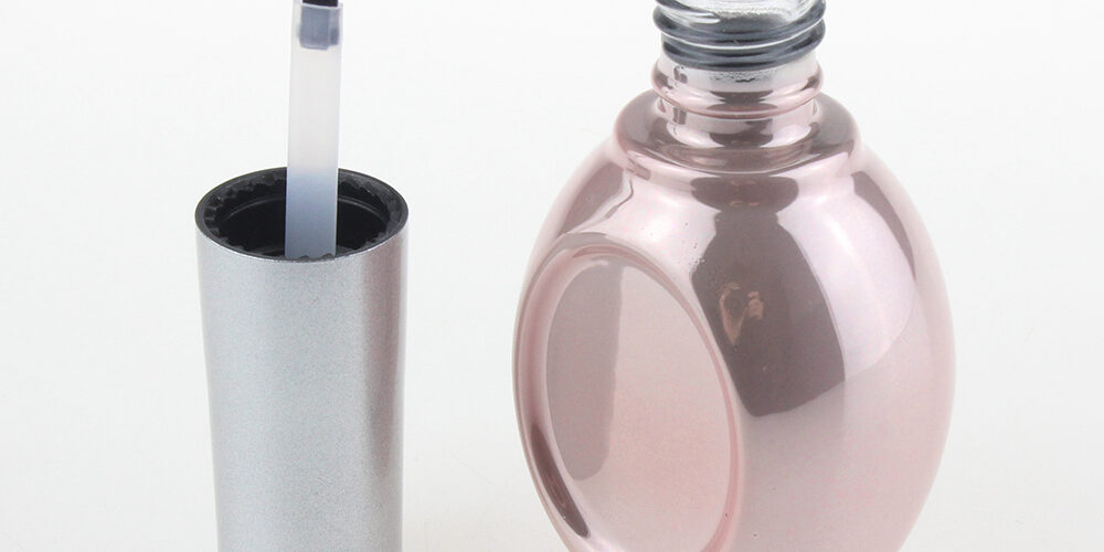 Round Shape Cosmetic Container Glass Bottle For Nail Polish