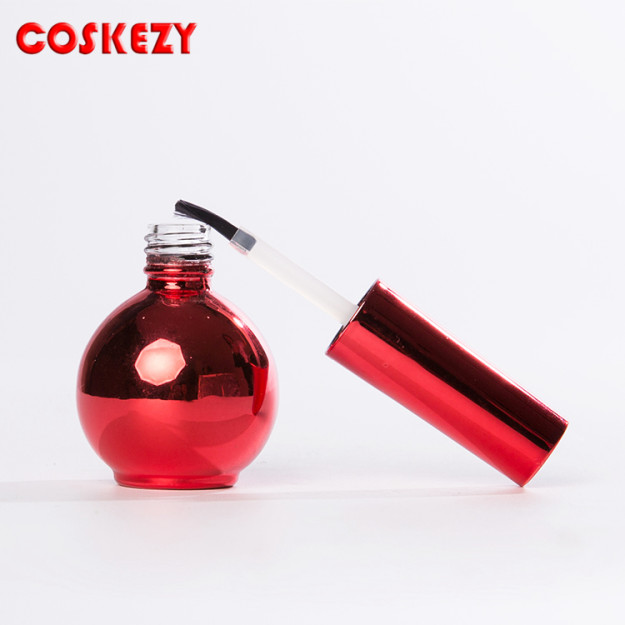 Wholesale Red Glass DIY Nail Polish Bottles With Brush 15ml