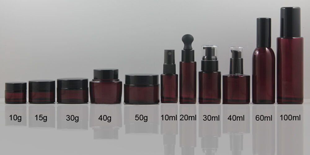 High Quantity 10ml 20ml Skin Care Packaging Glass Lotion Bottles With Pump